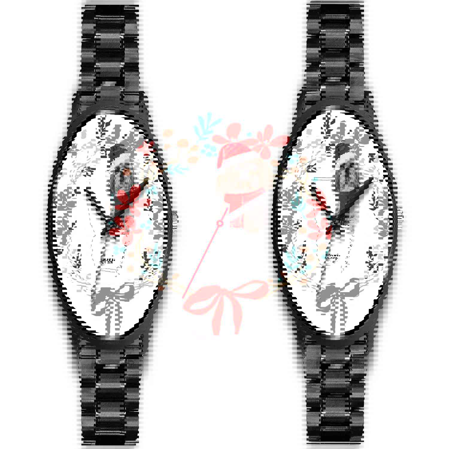 Shih Tzu Georgia Christmas Special Wrist Watch