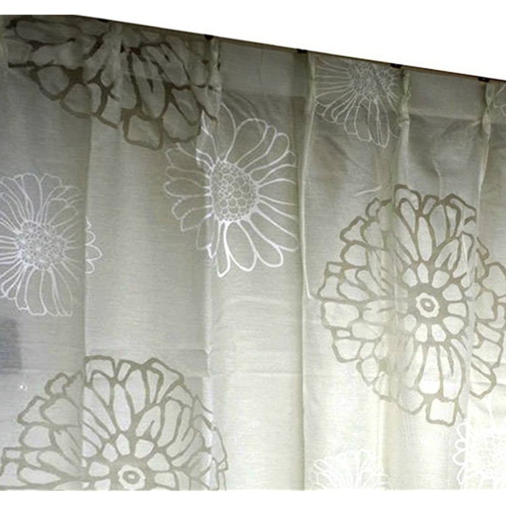Arie Opal Lace Curtain Angler Set of 2, White - 39.4 x 69.9 inches (100 x 176 cm)