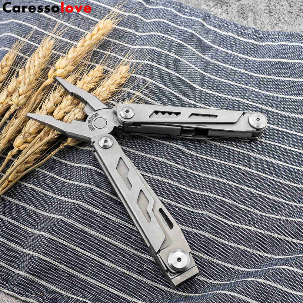 Caressolove EDC Outdoor Survival Gear Multi Tool Pliers, 14-In-1 Stainless Steel Multitool Tactical Knives For Men
