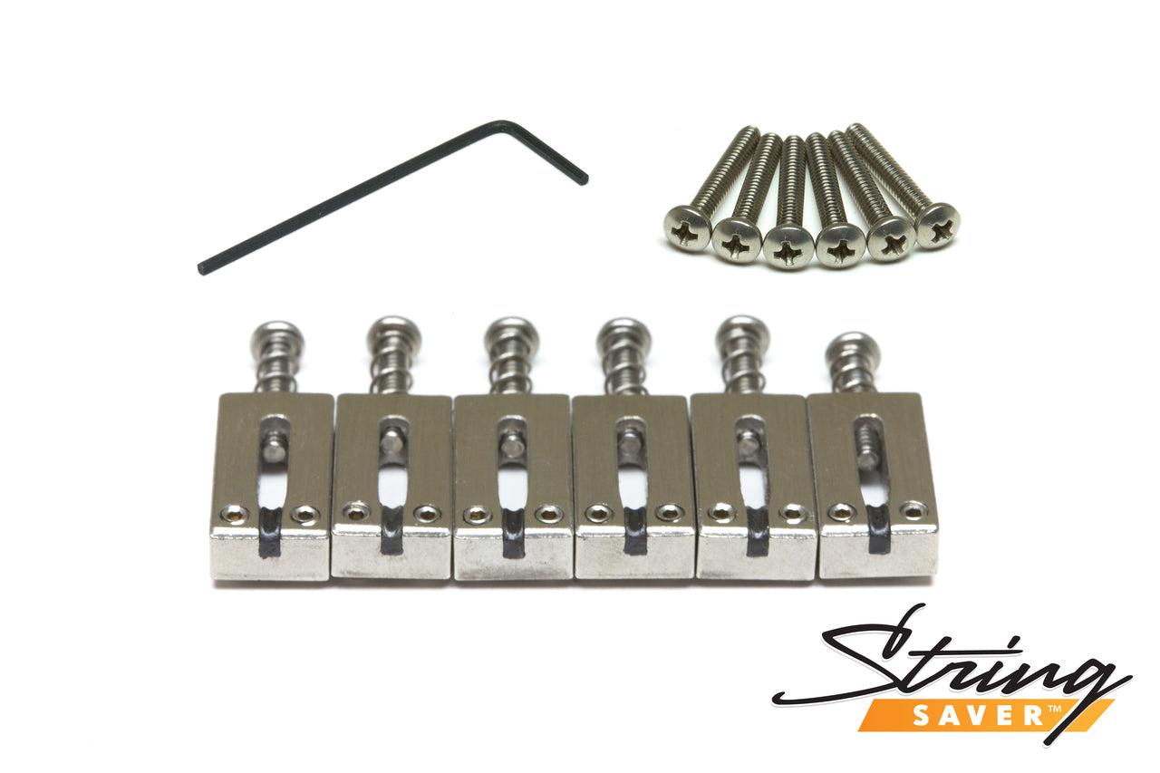 Graph Tech String Saver Classics PRS Style Saddles Brushed Steel