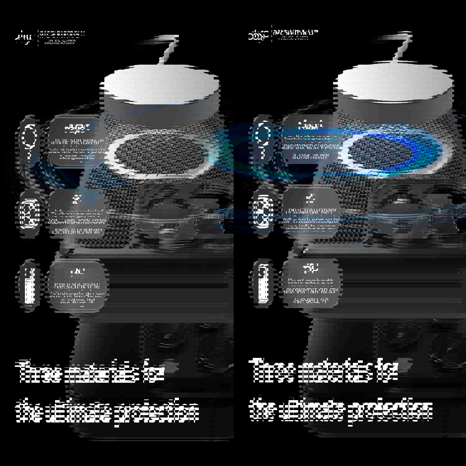 Upgraded MagSafe Armor Case for iPhone 15 Pro Max (Black) - Slim & Protective