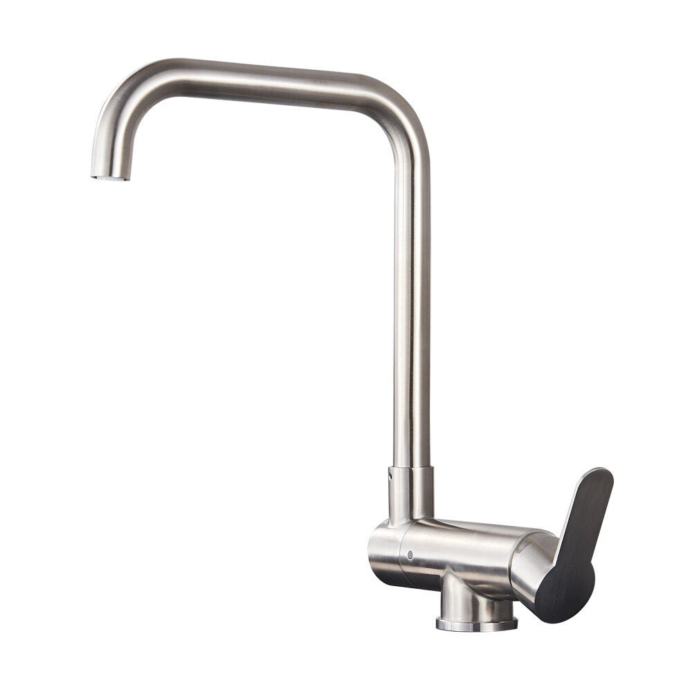 MIRODEMI® Black/Gold/Brushed Nickel Kitchen Rotating Faucet Mixer Single Handle