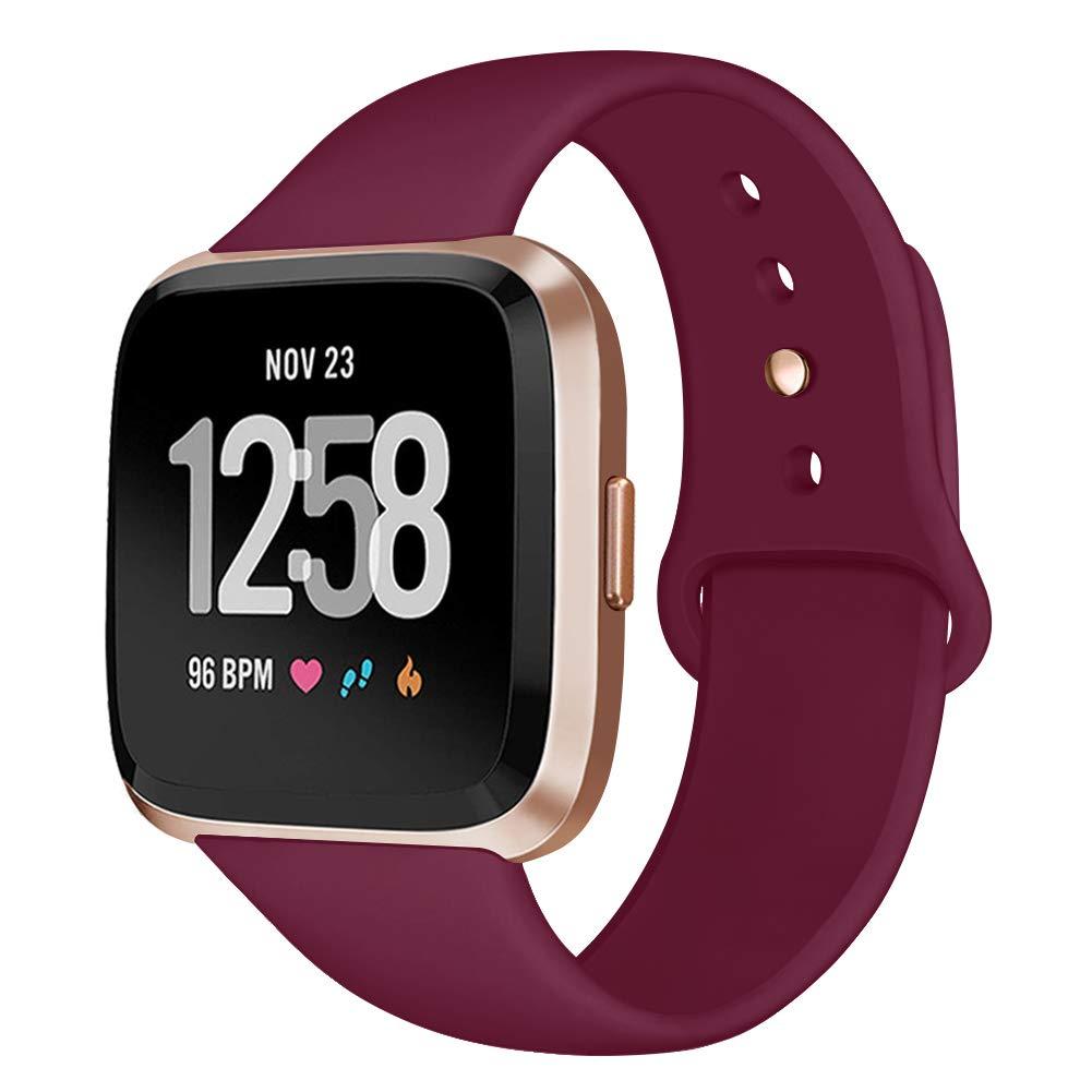 Kmasic Sport Band for Fitbit Versa/Versa 2/Versa Lite - Soft Silicone Strap Replacement