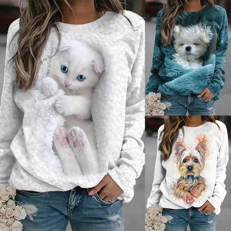 Women's Long Sleeve T-Shirt - All-Season Fashion Top with Y2K Street Style