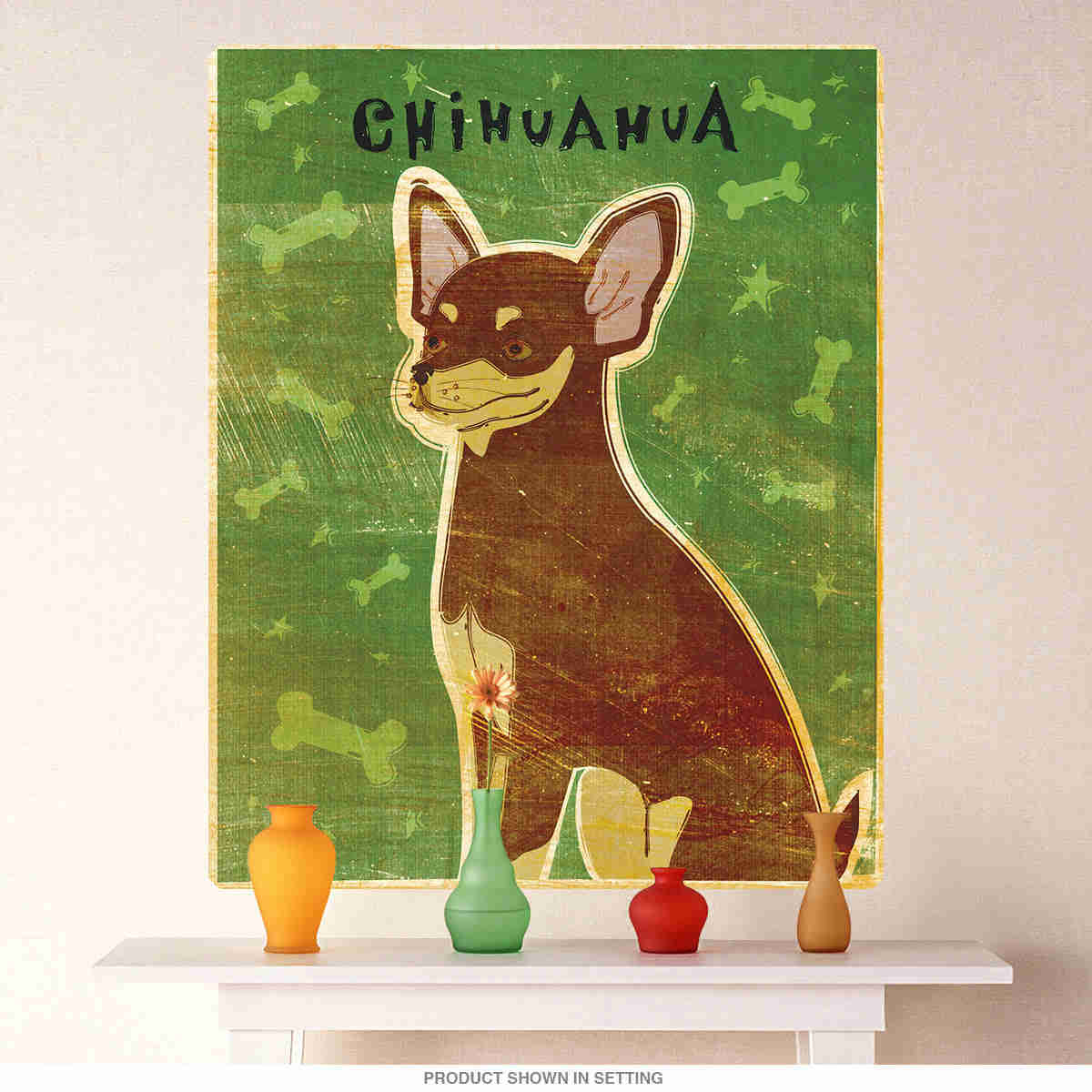 Chihuahua Chocolate Tan Dog Wall Decal - Premium Removable Art