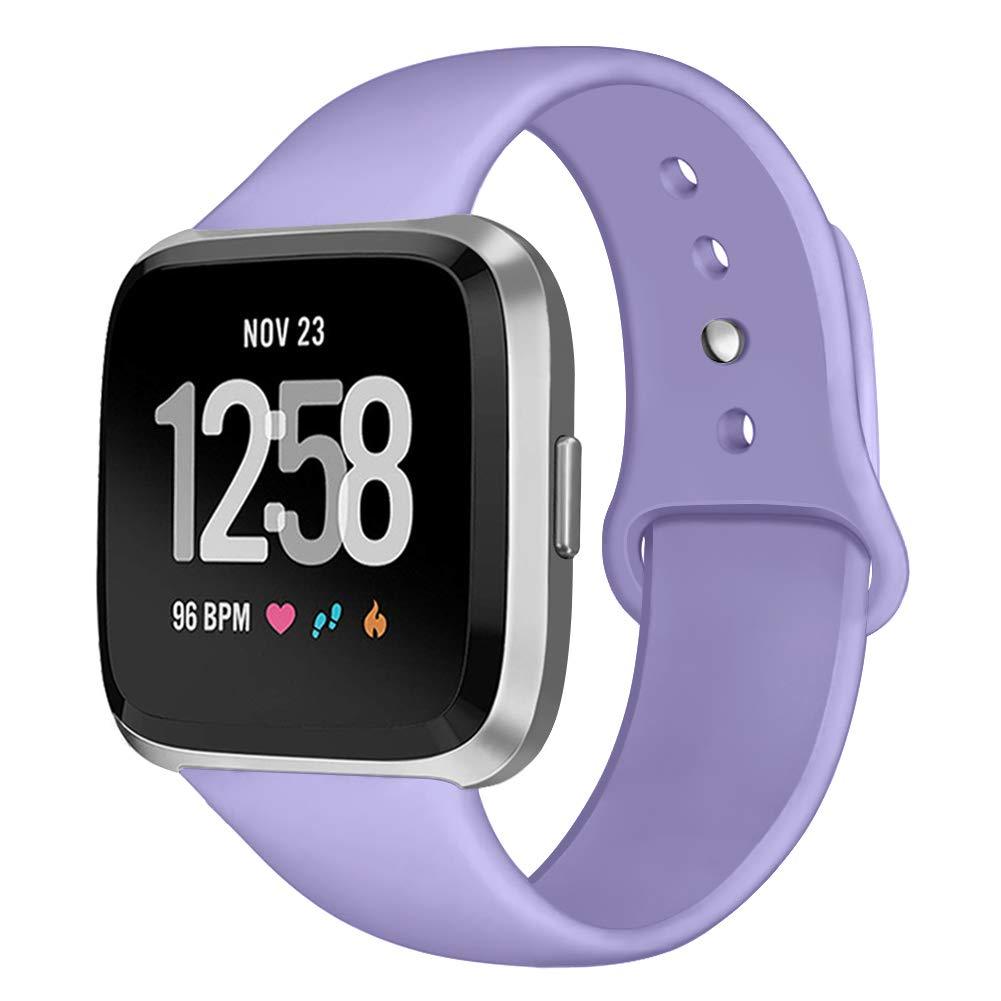 Kmasic Sport Band for Fitbit Versa/Versa 2/Versa Lite - Soft Silicone Strap Replacement