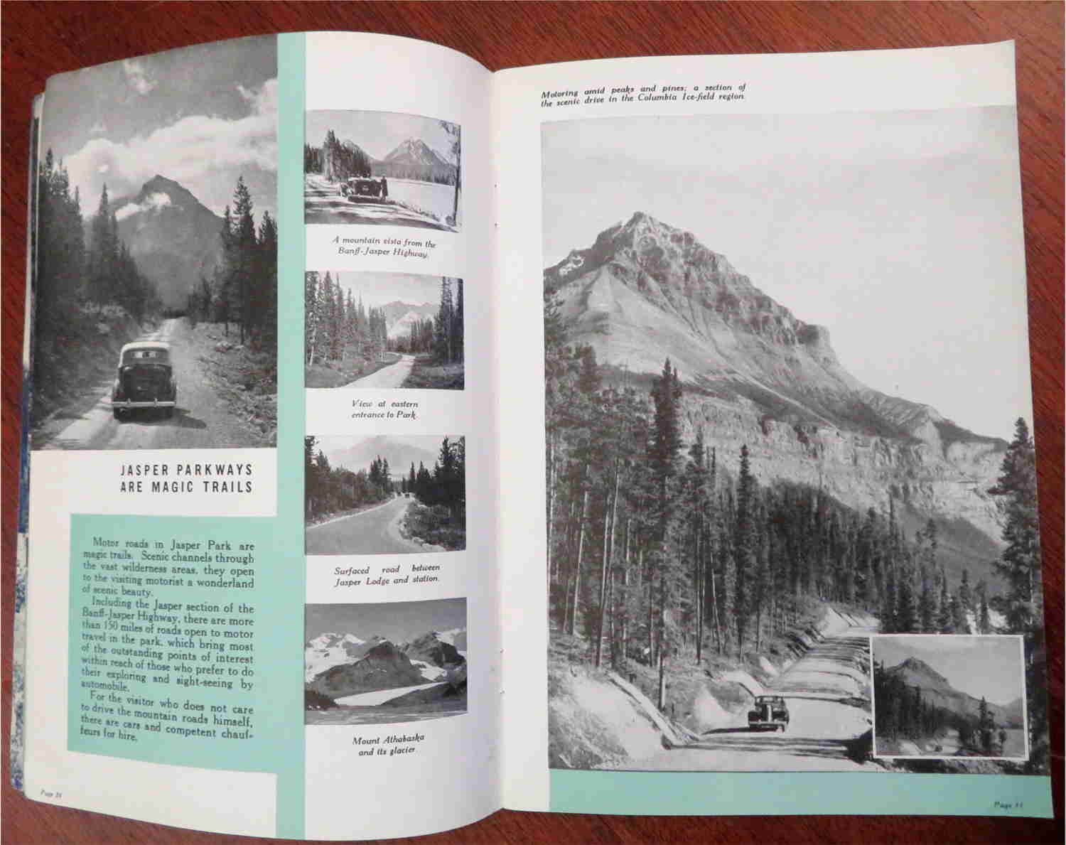 Vintage 1940 Canadian Rockies Jasper National Park Illustrated Tourist Book