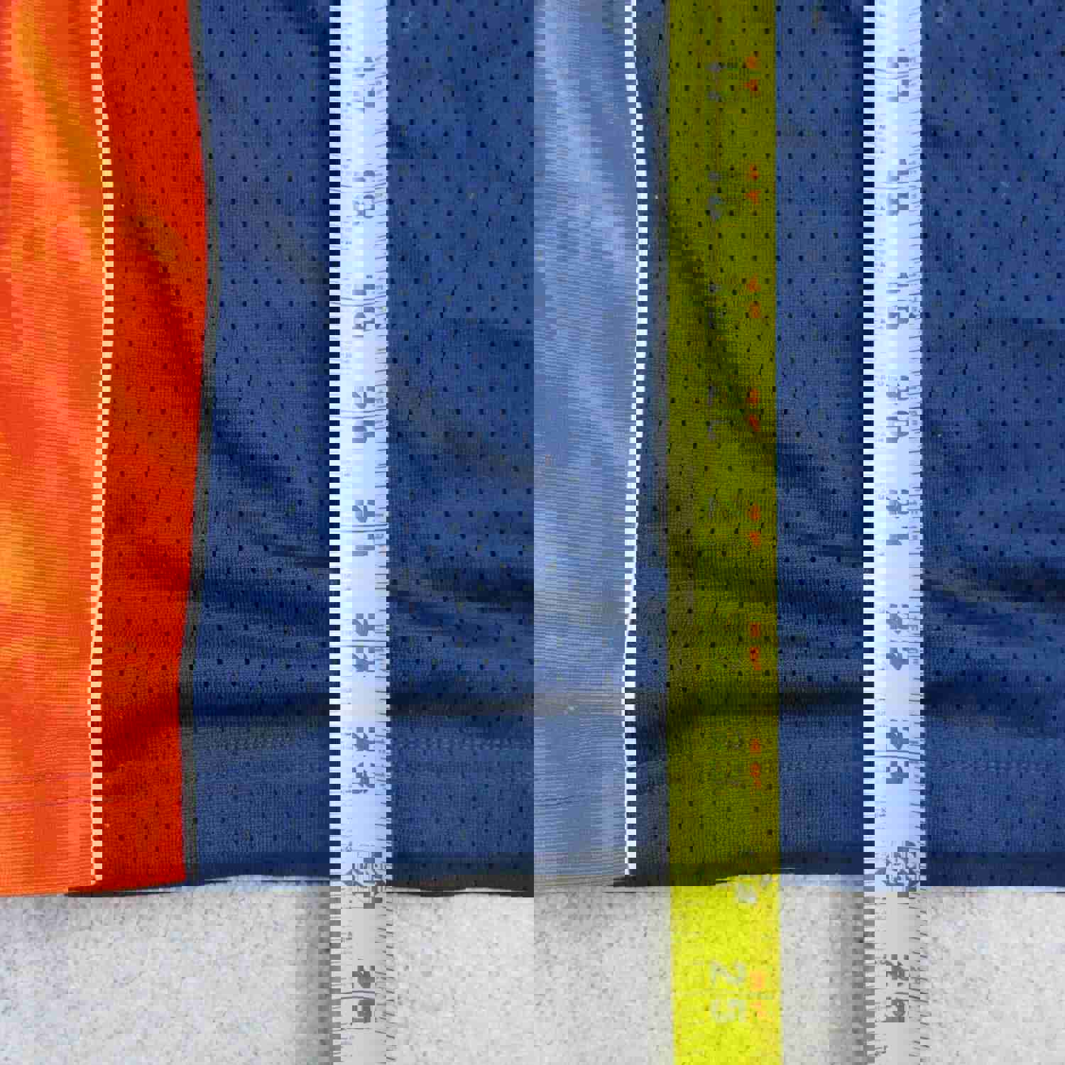 Adidas Men's 2XL Blue Mesh Athletic Shorts with Elastic Waist & Climalite Technology