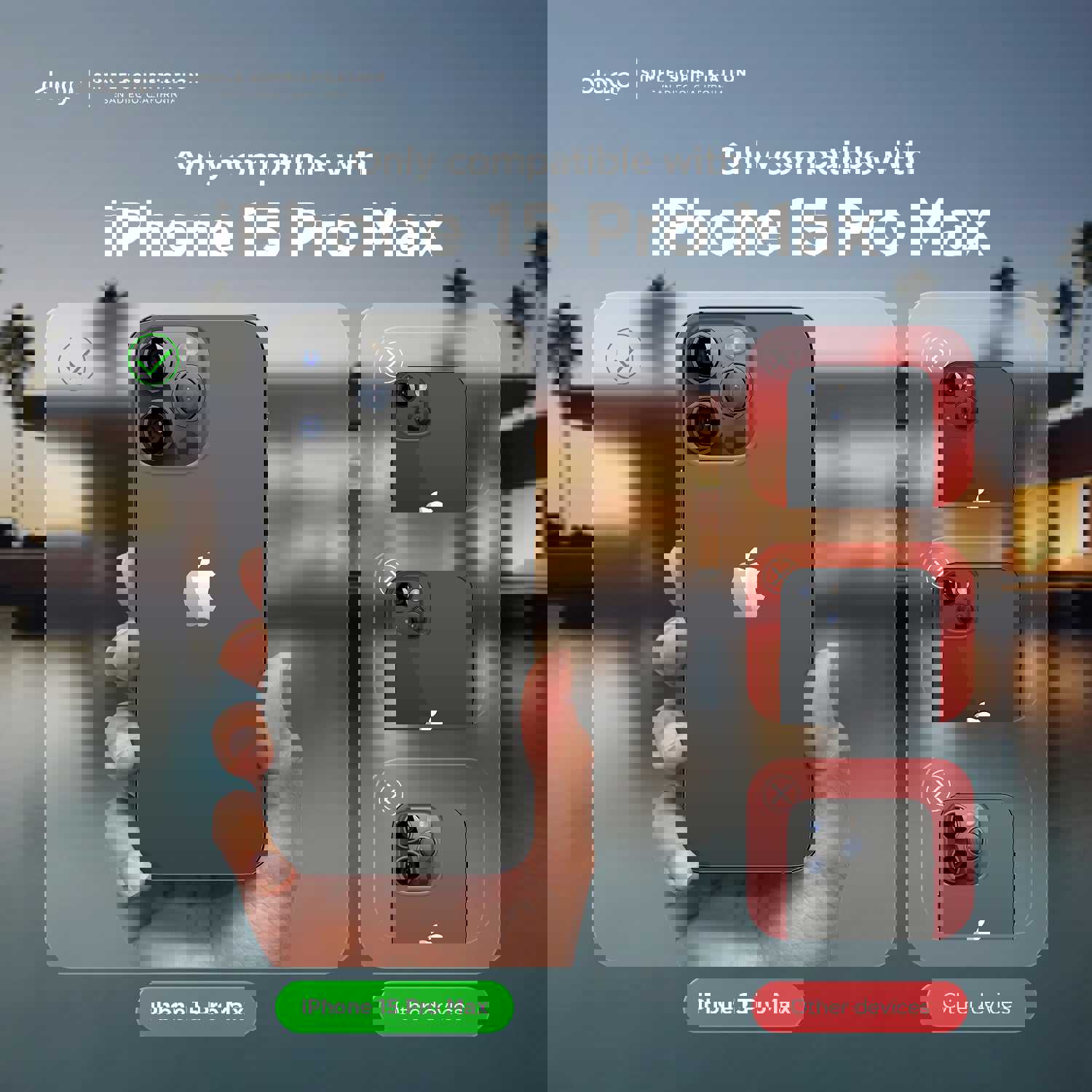 Upgraded MagSafe Armor Case for iPhone 15 Pro Max (Black) - Slim & Protective