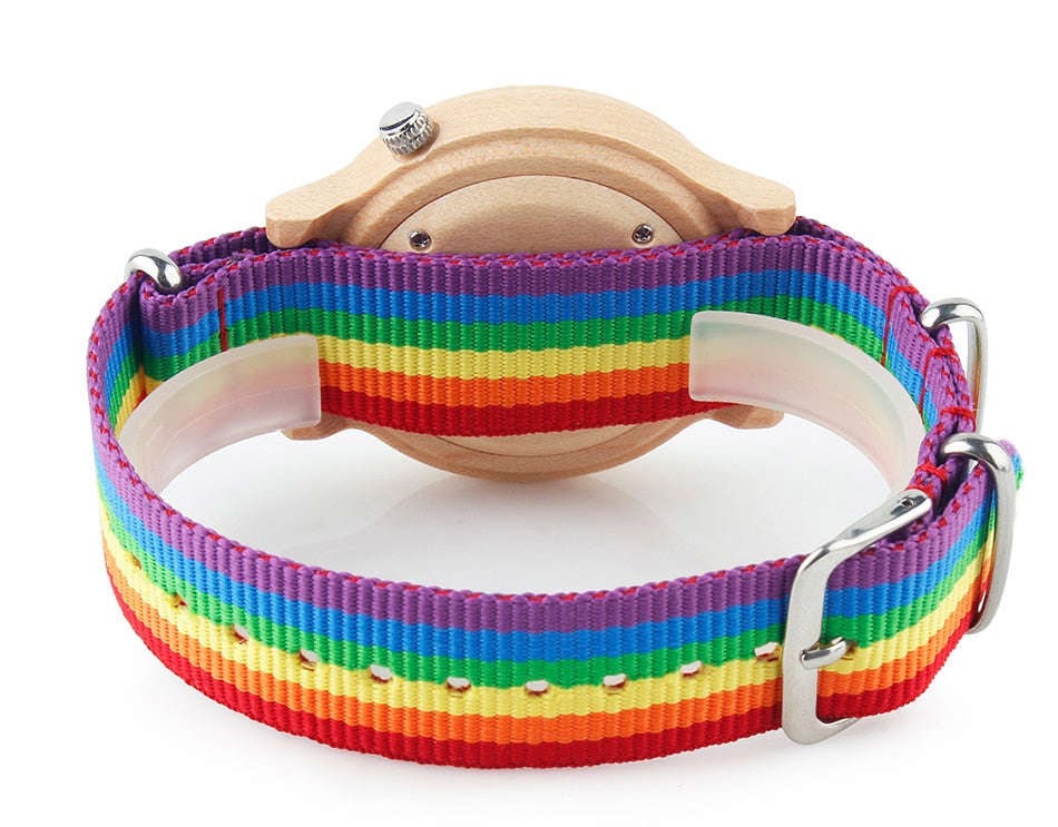 Pride Rainbow Wooden Watch (Buy 1 Get 1 Free)