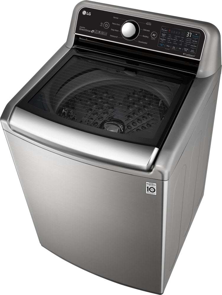 LG 27 in. 4.8 cu. ft. Mega Capacity Top Load Washer with SmartThinQ Technology and 7.3 Cu.Ft. Gas Dryer