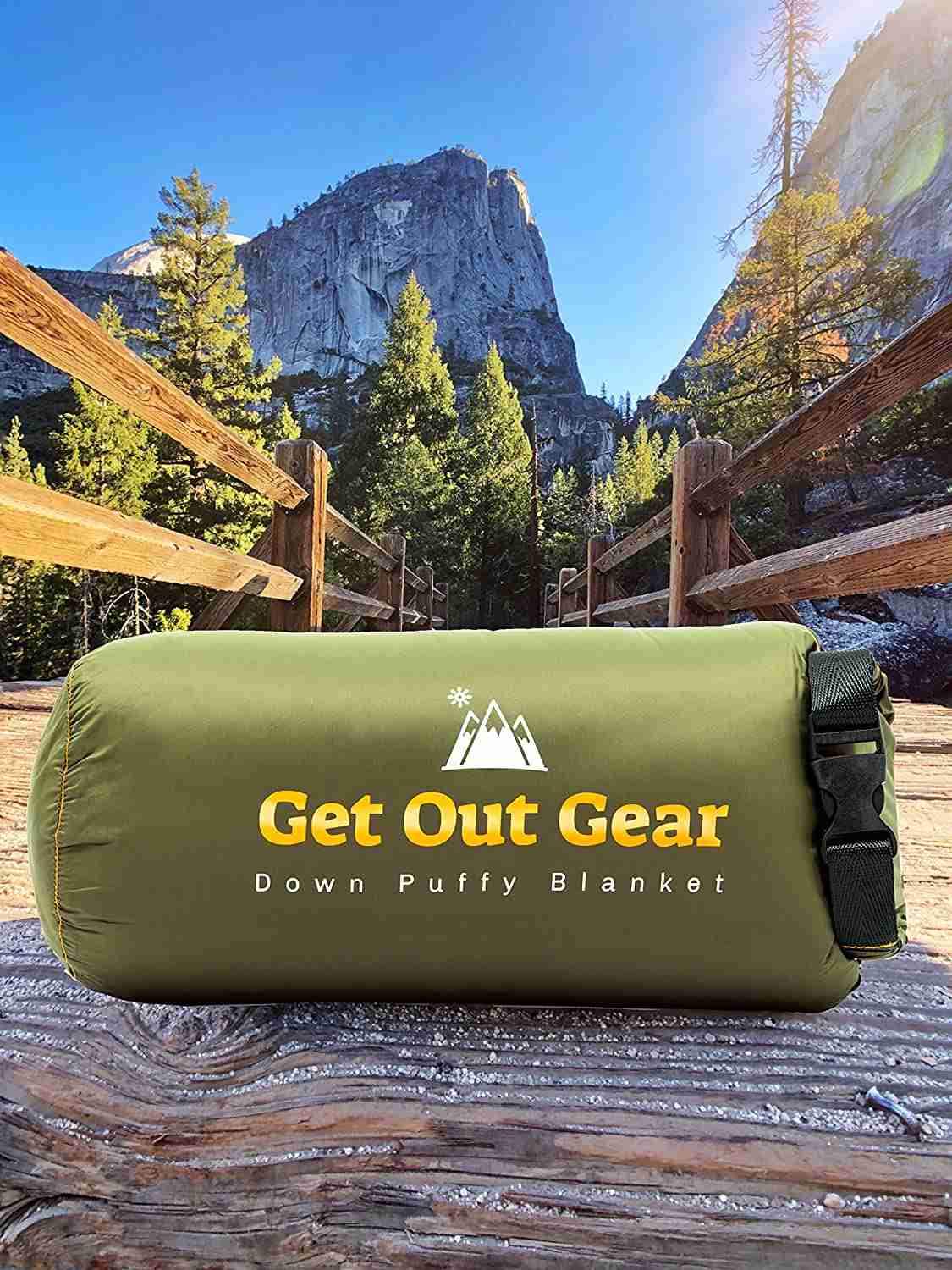Get Out Gear Down Camping Blanket - Puffy, Packable, Lightweight and Warm for Outdoor Adventures