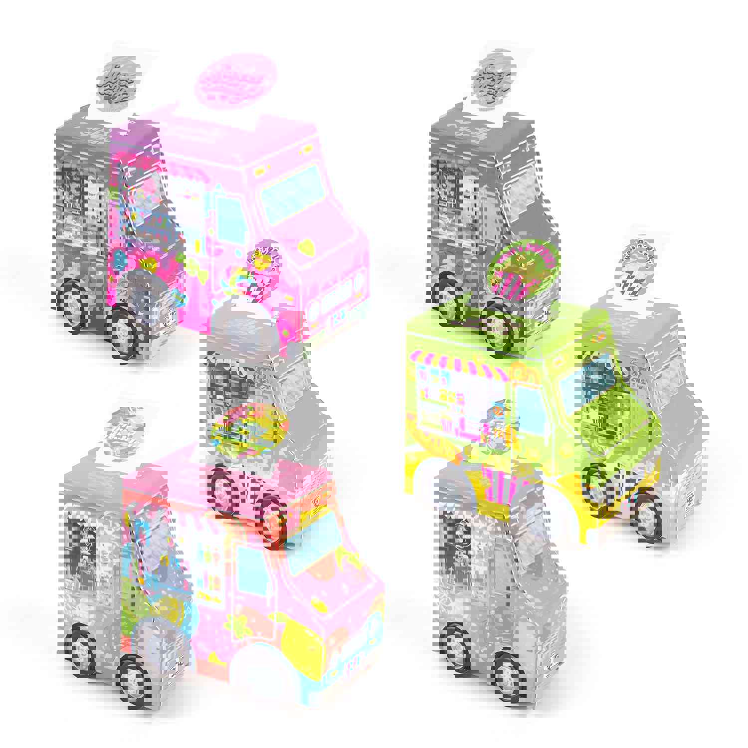 Food Truck Festival Scented Sticker Set - 75 Adorable Stickers