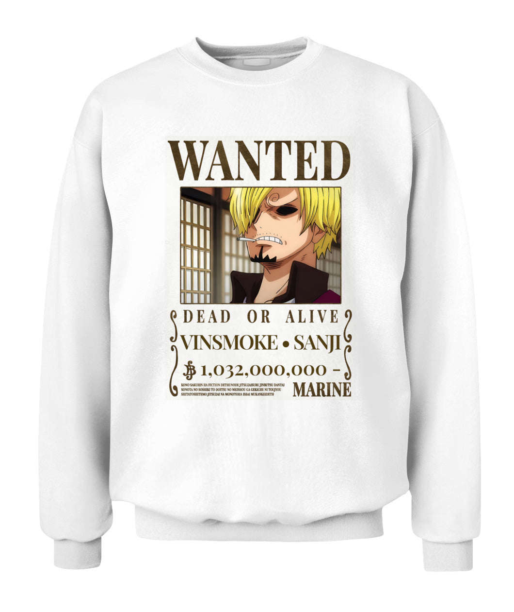 Sanji Wanted Custom Graphic Apparel - Unisex Classic Fit T-Shirt