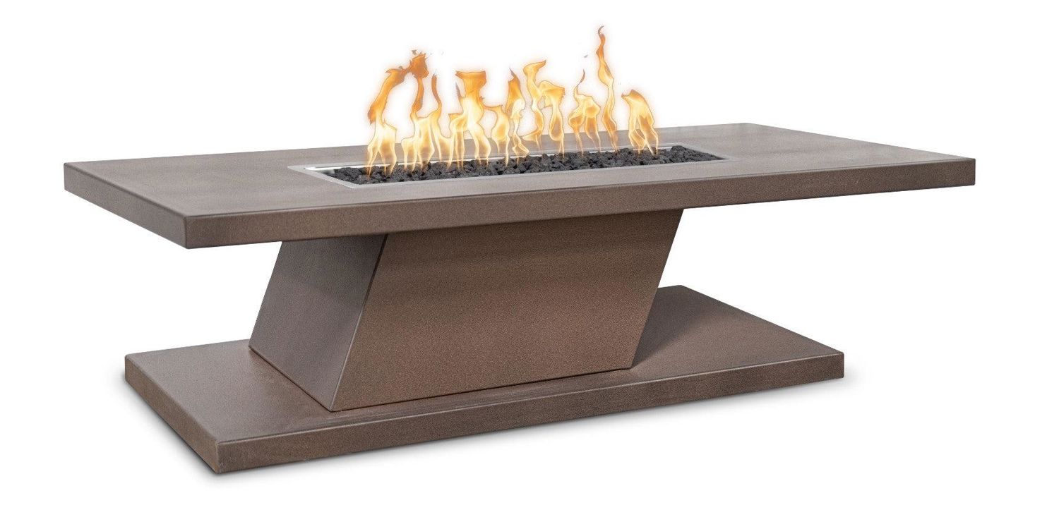 The Outdoor Plus 60 Rectangular Imperial Fire Table - Stainless Steel