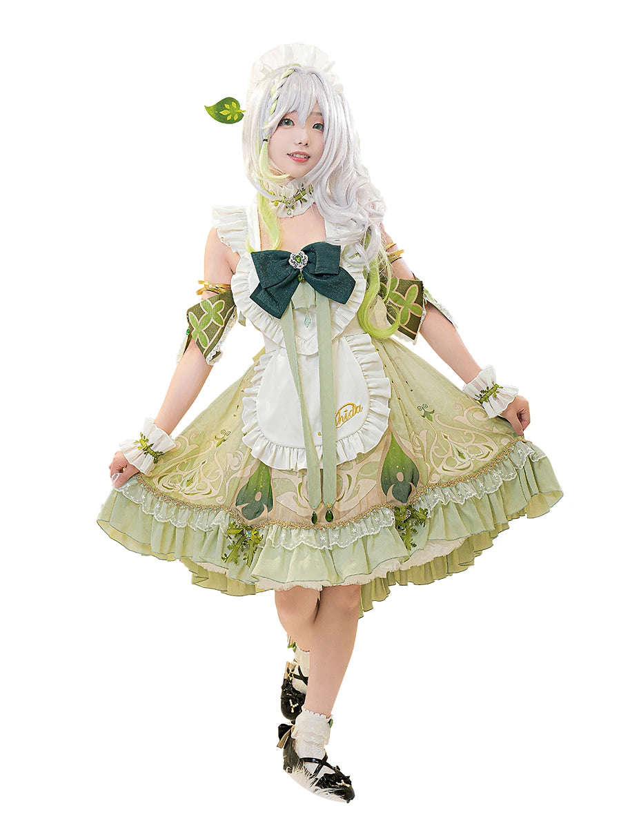 UWOWO Nahida Cosplay Maid Dress - Genshin Impact Fanart Costume