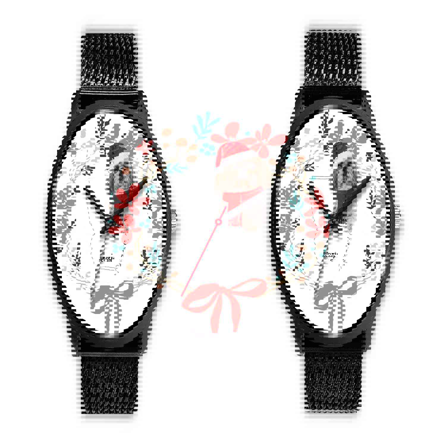 Shih Tzu Georgia Christmas Special Wrist Watch