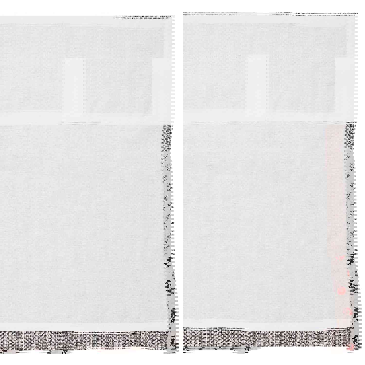 Florette Ruffled Valance 16x72 - Farmhouse Style Window Treatment