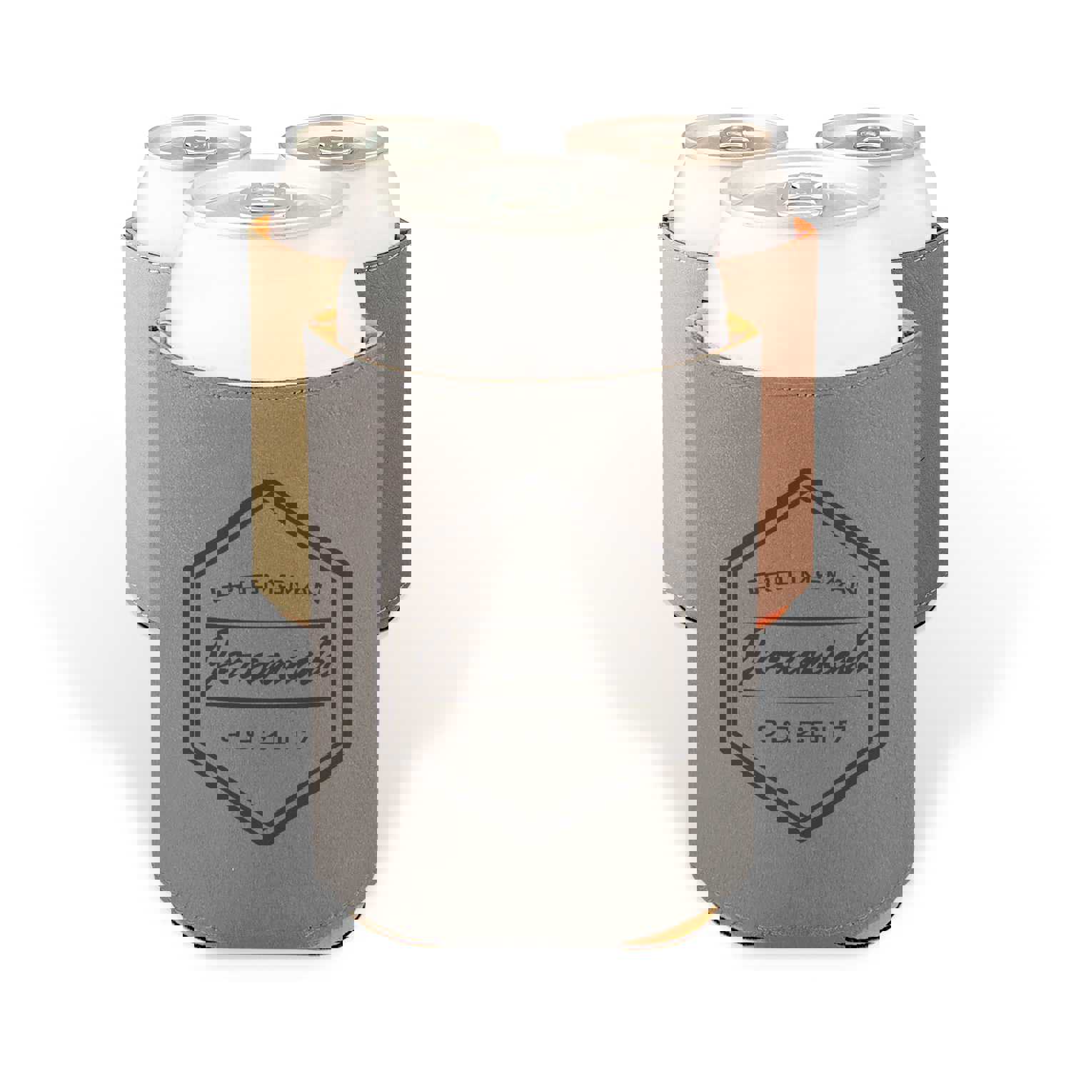 Personalized Groomsman Can Coolers - Laser Engraved Wedding Gift