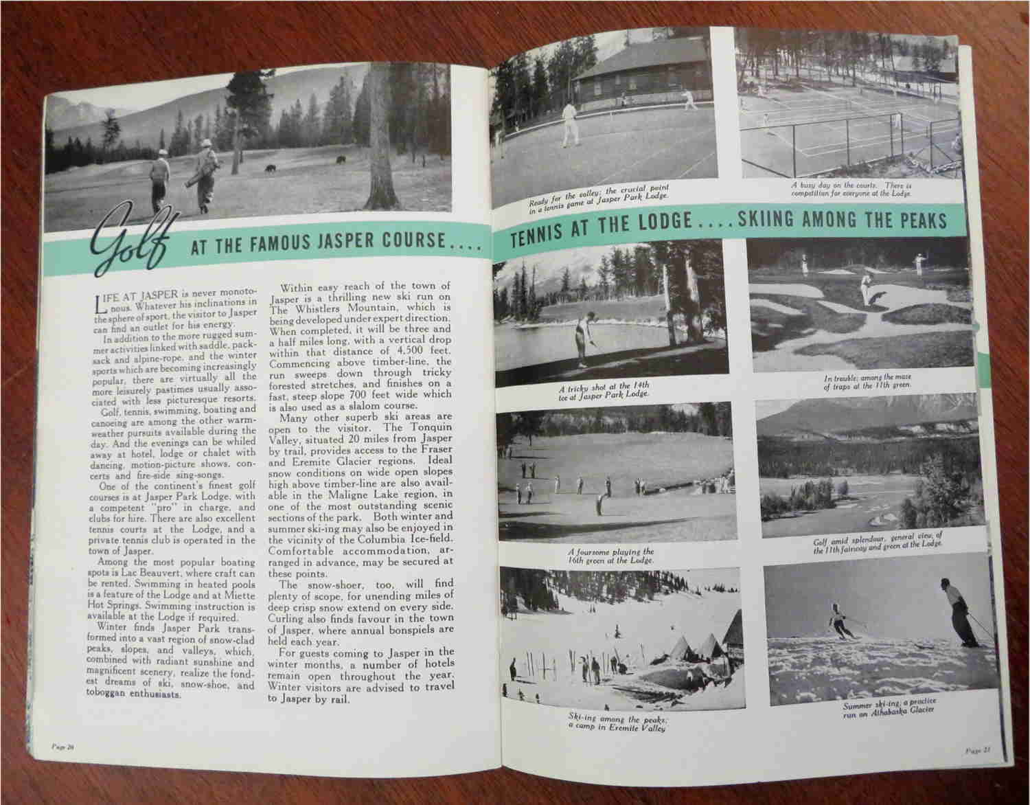 Vintage 1940 Canadian Rockies Jasper National Park Illustrated Tourist Book