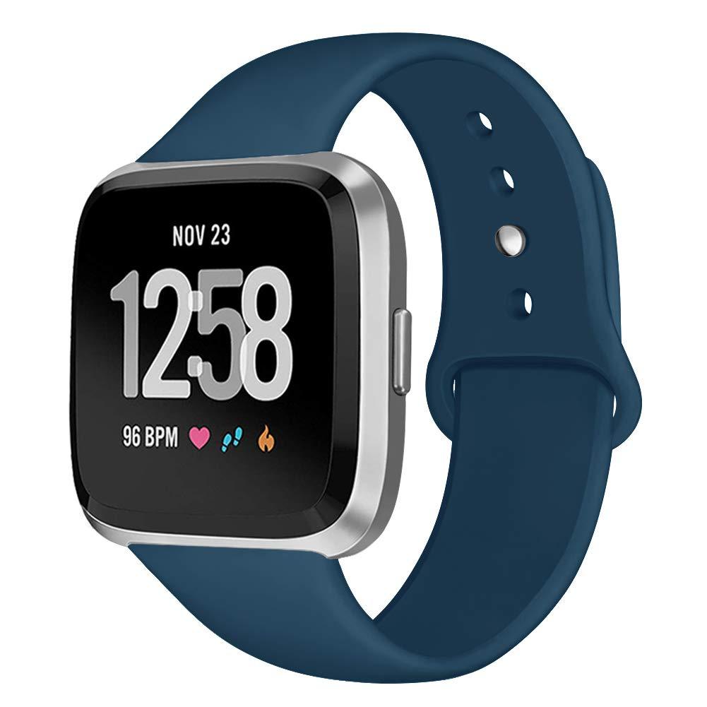 Kmasic Sport Band for Fitbit Versa/Versa 2/Versa Lite - Soft Silicone Strap Replacement