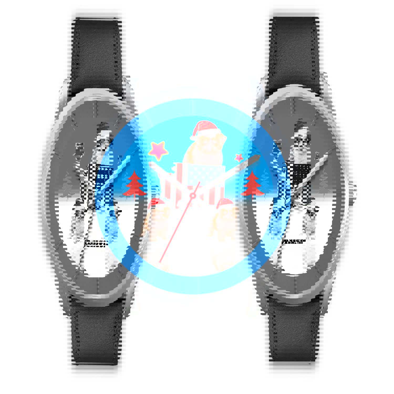 Shih Poo Dog Washington Christmas Special Wrist Watch - Stylish Unisex Timepiece