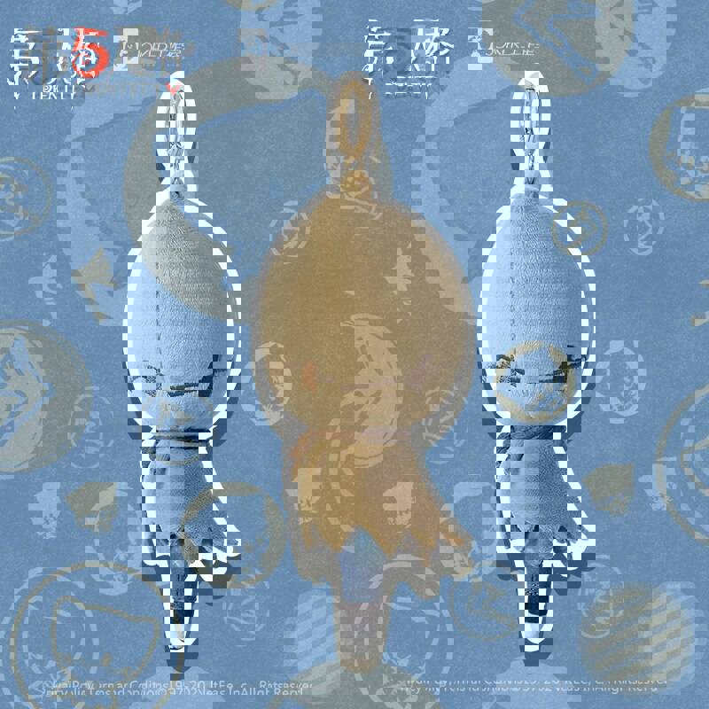 Hot Anime Game Identity V Axe Boy Robby White Cosplay Mini Plush Doll Keychain Toy