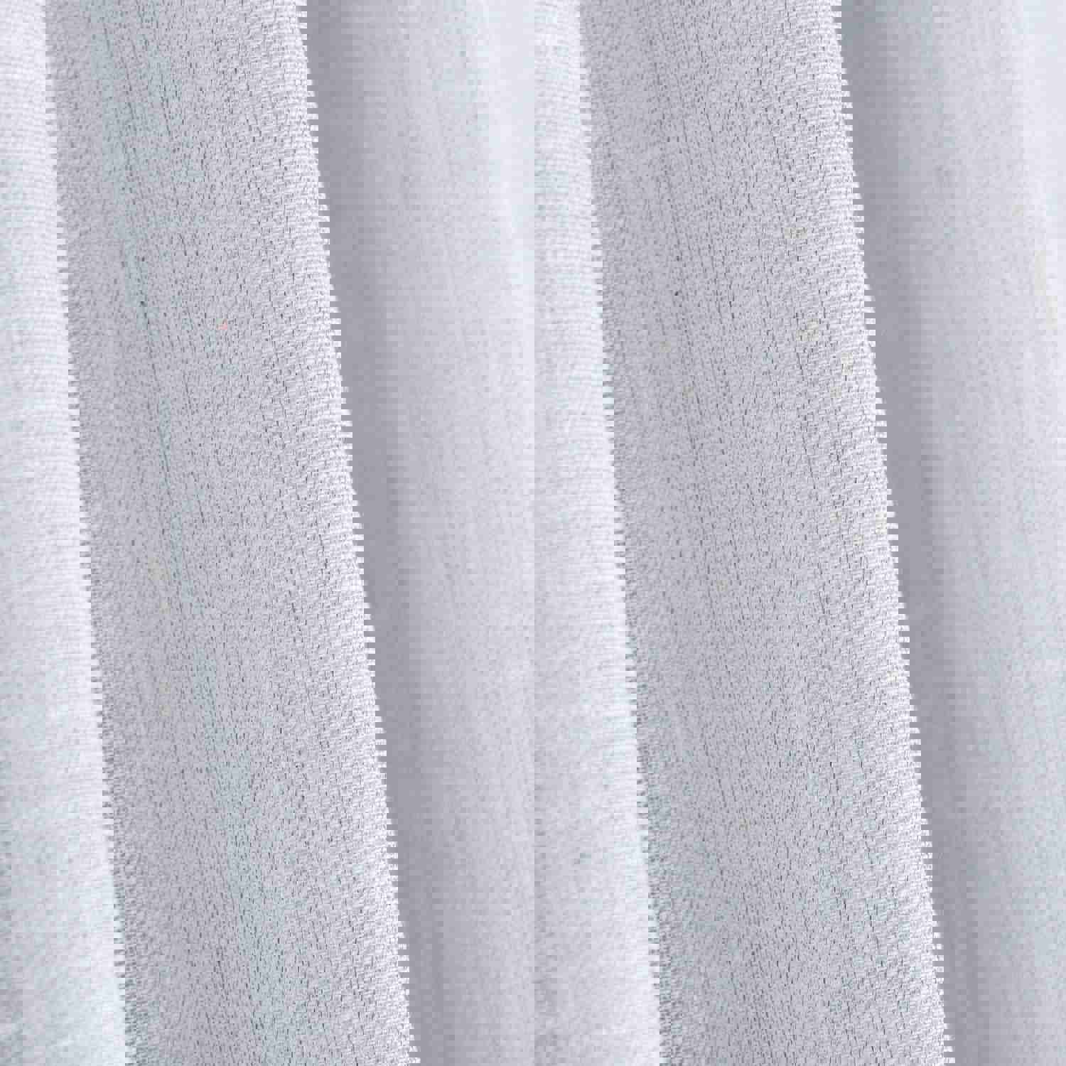 Custom Pencil Pleated Linen Sheer Curtain - 8 Color Options, Adjustable Drapery for Bedroom & Living Room