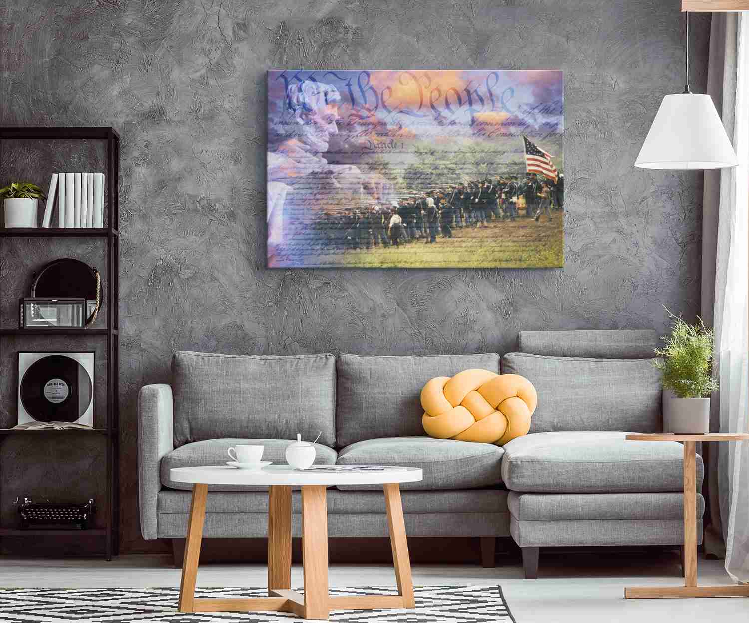 WE THE PEOPLE - ABE LINCOLN - CANVAS ART