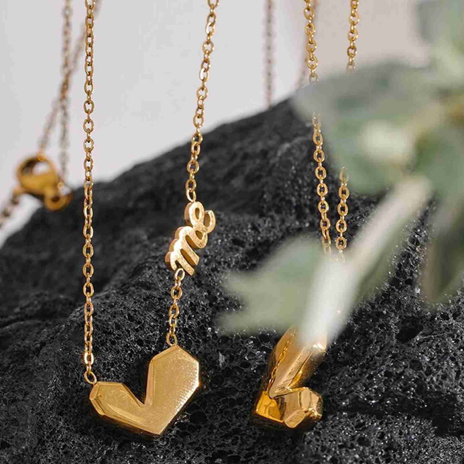 Self Love Heart Necklace - 18K Gold or Stainless Steel, Waterproof