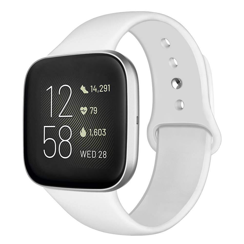 Kmasic Sport Band for Fitbit Versa/Versa 2/Versa Lite - Soft Silicone Strap Replacement