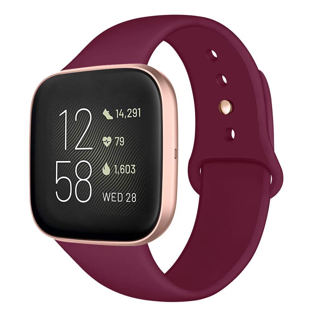 Kmasic Sport Band for Fitbit Versa/Versa 2/Versa Lite - Soft Silicone Strap Replacement
