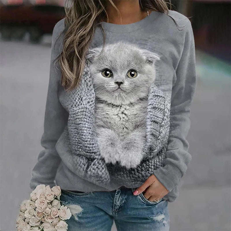 Women's Long Sleeve T-Shirt - All-Season Fashion Top with Y2K Street Style