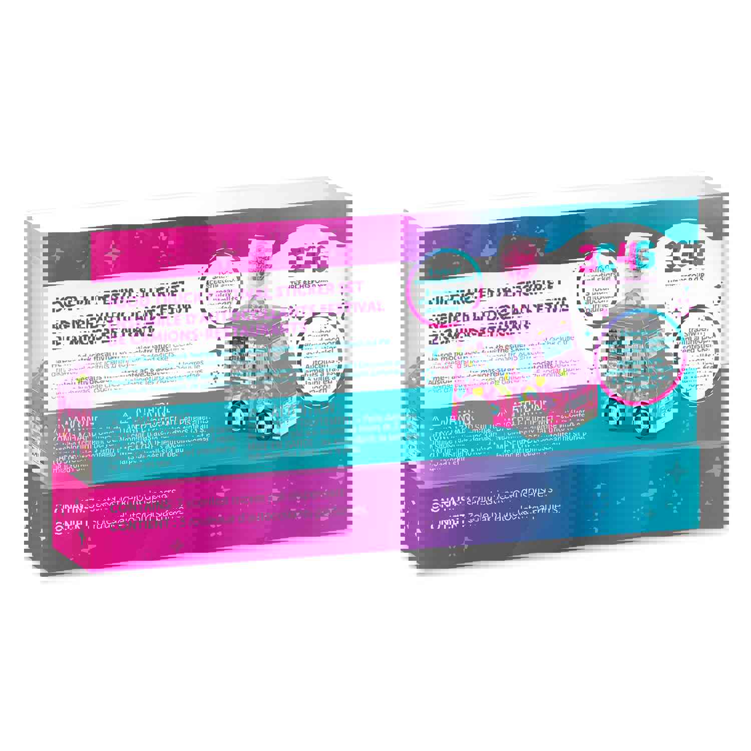 Food Truck Festival Scented Sticker Set - 75 Adorable Stickers