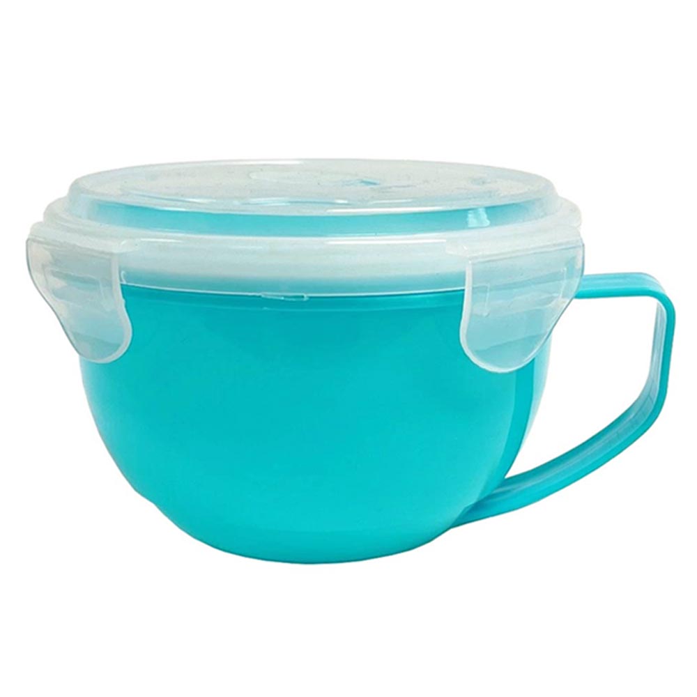 30oz Microwave Soup Mug with Vent Lid - Plastic Bowl for Food Storage & Freezer
