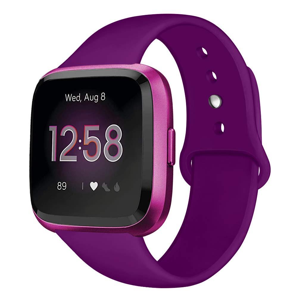 Kmasic Sport Band for Fitbit Versa/Versa 2/Versa Lite - Soft Silicone Strap Replacement