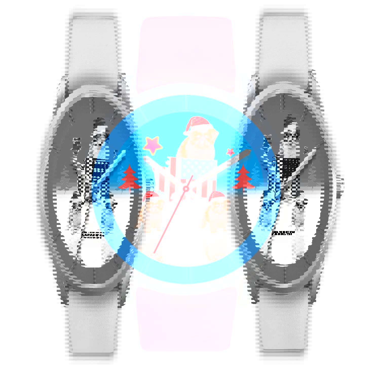 Shih Poo Dog Washington Christmas Special Wrist Watch - Stylish Unisex Timepiece