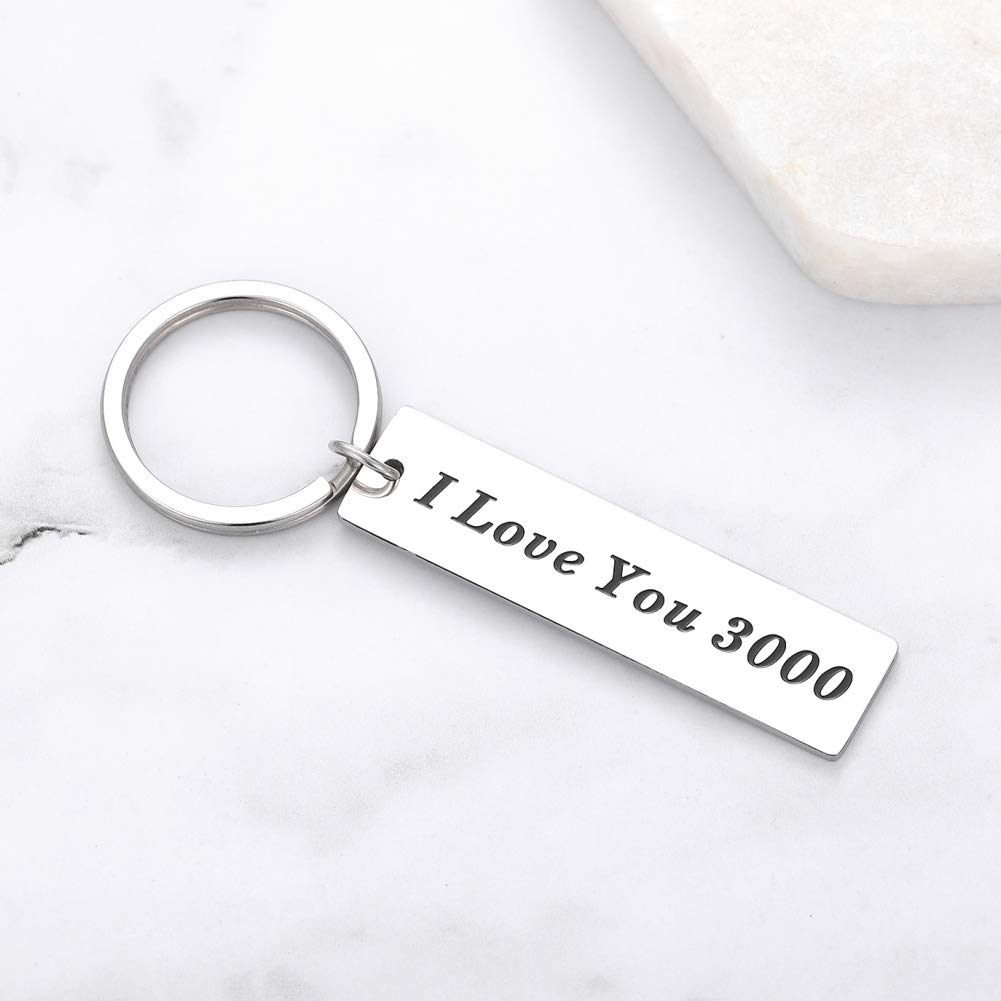 I Love You 3000 Keychain - Iron Man Inspired Gift for Loved Ones