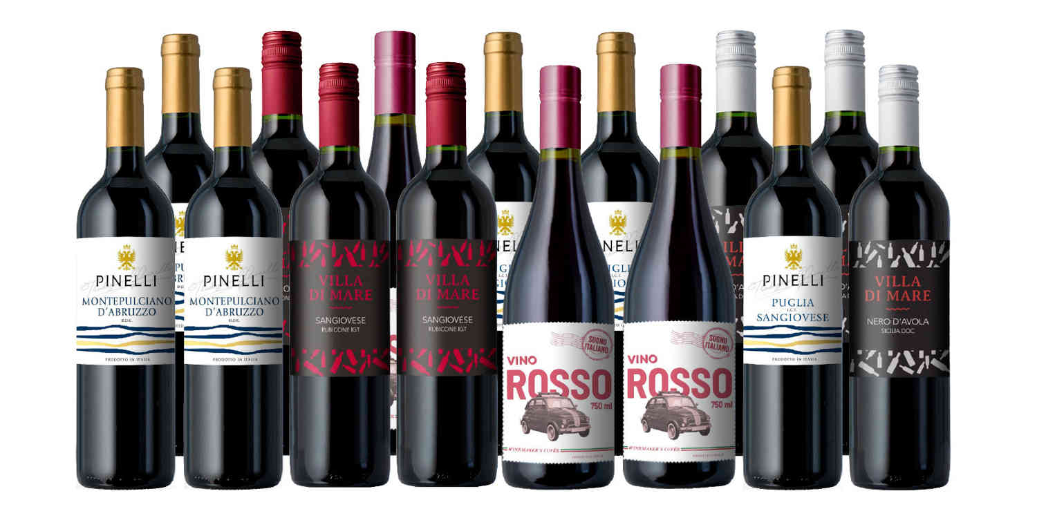 Edgewood Italian Wines 15-Pack - Premium Selection Just $109.95