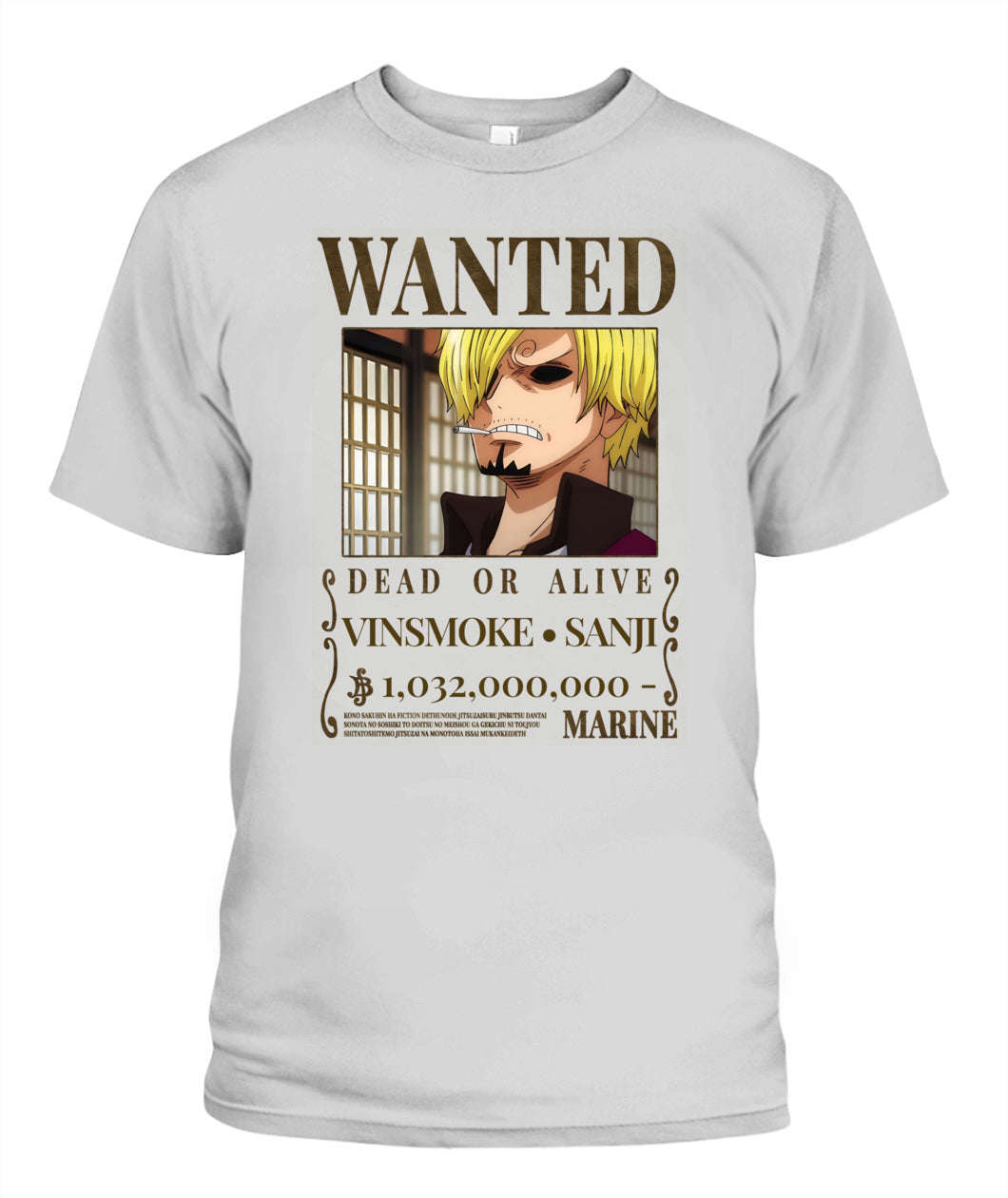 Sanji Wanted Custom Graphic Apparel - Unisex Classic Fit T-Shirt