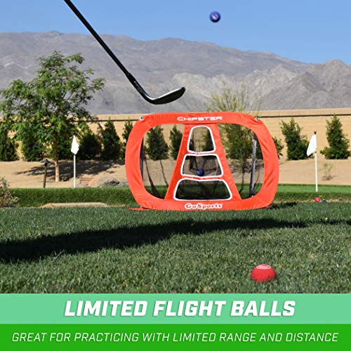 GoSports Foam Golf Practice Balls - 16 Pack with Storage Tote | Realistic Feel for Indoor & Outdoor Training