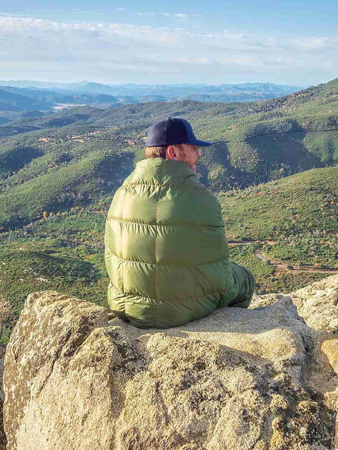 Get Out Gear Down Camping Blanket - Puffy, Packable, Lightweight and Warm for Outdoor Adventures