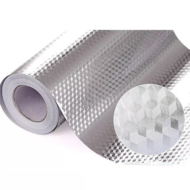 40x100/200cm Thick Waterproof Kitchen Aluminum Foil Self-adhesive Drawer Pad