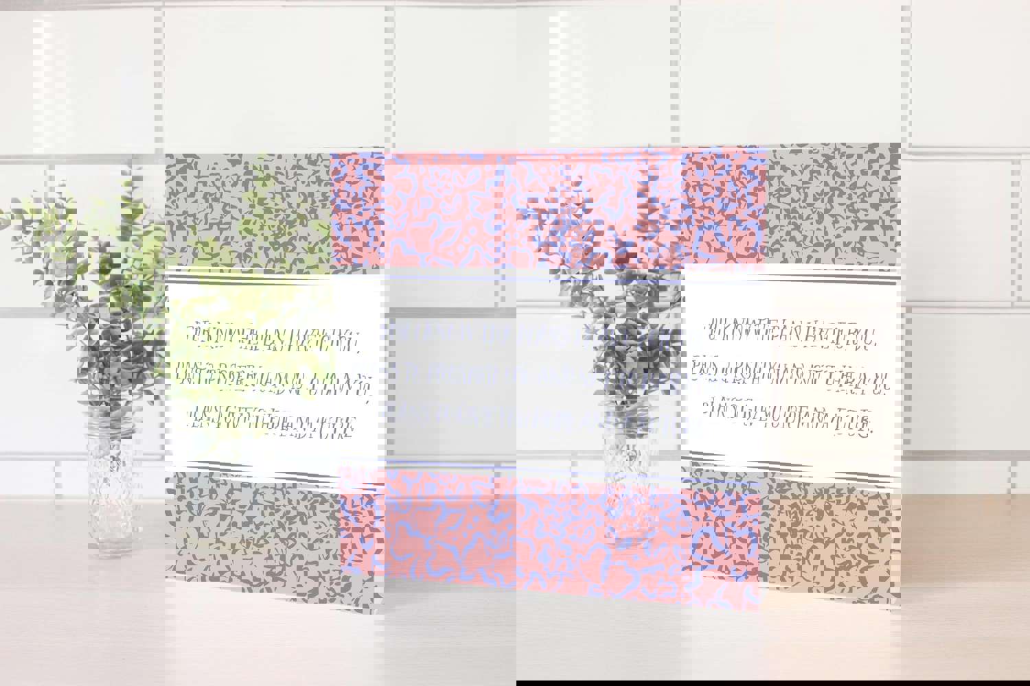 10x10 Inch Wood Block Sign - Faith Based Wall Decor for Girls