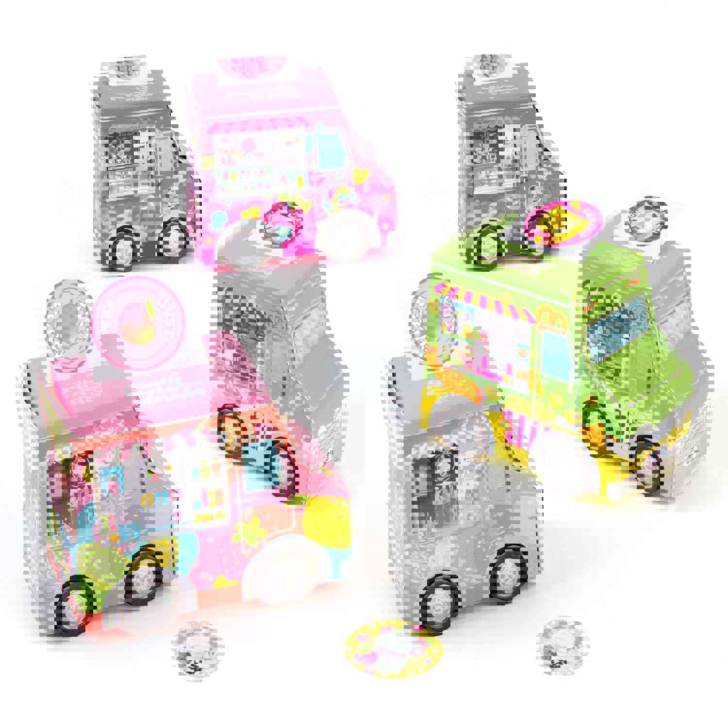 Food Truck Festival Scented Sticker Set - 75 Adorable Stickers