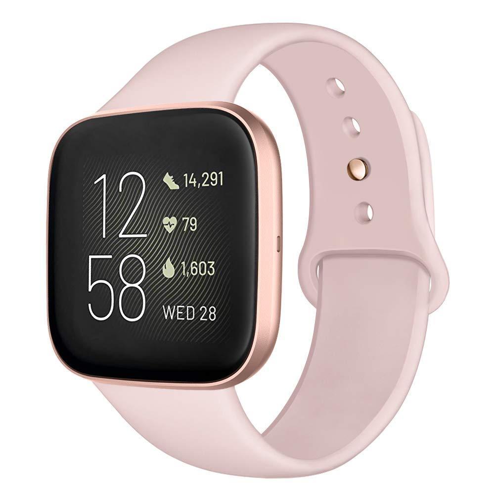 Kmasic Sport Band for Fitbit Versa/Versa 2/Versa Lite - Soft Silicone Strap Replacement