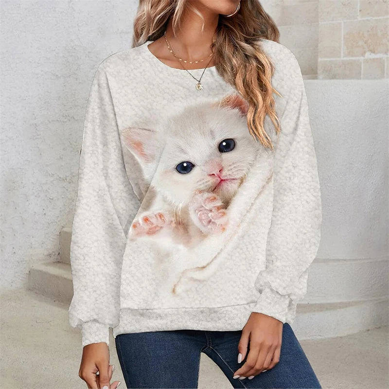 Women's Long Sleeve T-Shirt - All-Season Fashion Top with Y2K Street Style