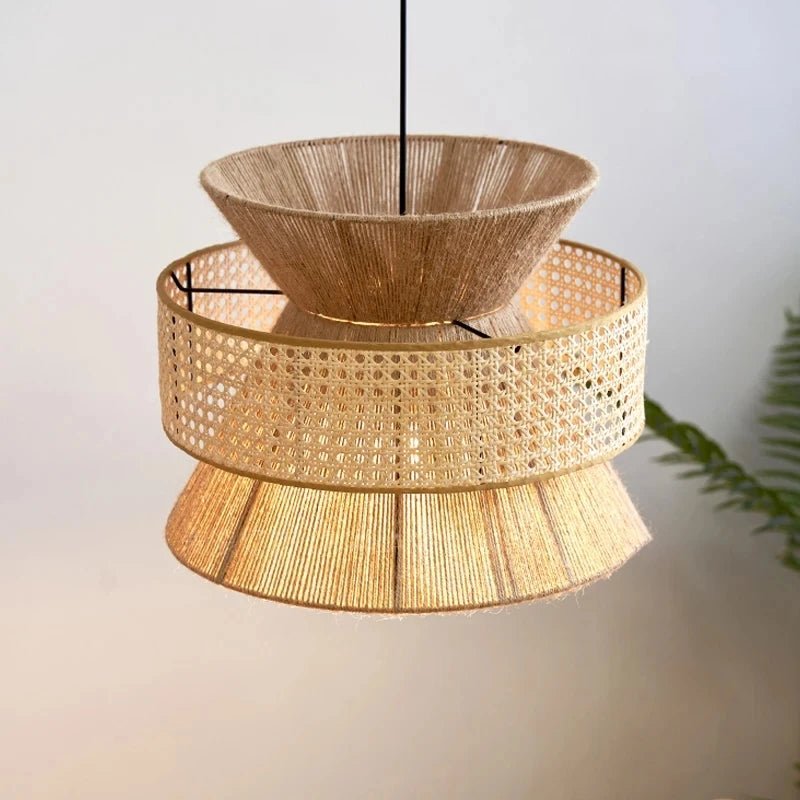 Modern Japanese Style Hemp Rope Pendant Light for Kitchen, Hotel, and Restaurant
