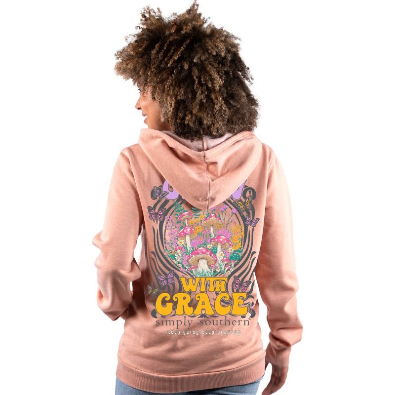 Simply Southern Grow with Grace Mushroom, Flower, and Butterfly Hoodie