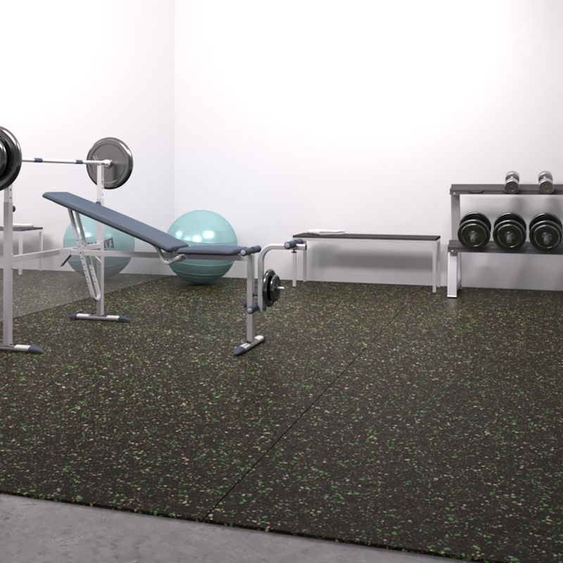 Amorim Rubber Sports Tile - Black - 36x36 - Durable & Non-Skid Flooring